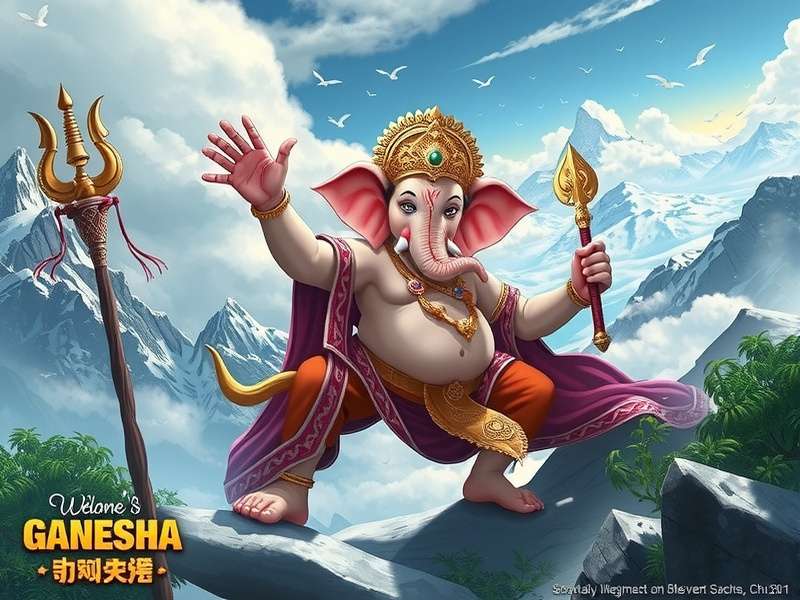 Ganesha's Sacred Mountain character art